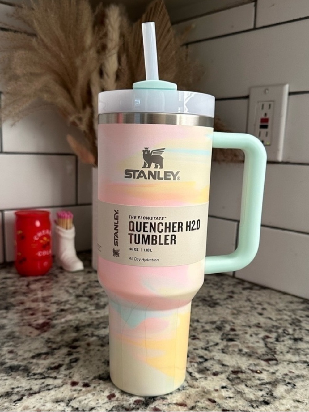 Stanley 40oz FlowState Quencher Tumbler rare Warm Serene Brushstroke rare collab - Picture 1 of 6